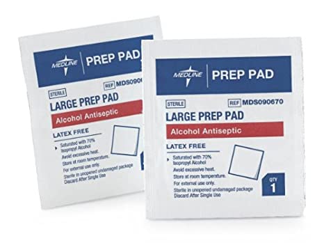 MEDLINE MDS090670 MDS090670Z Sterile Alcohol Pre Pads (Pack of 100)