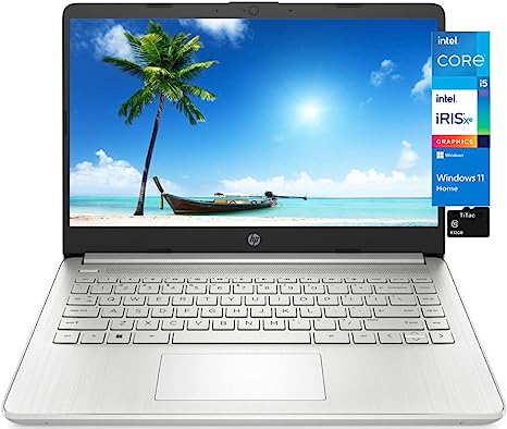 HP Notebook 14 Laptop, 14" HD Display, Intel Core i5-1135G7 (Beats i7-1065G7), 16GB DDR4 Memory, 512GB SSD, Webcam, USB Type-C, HDMI, WiFi, Long Battery Life Up to 9 Hours, TiTac, Windows 11