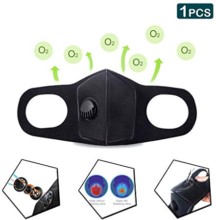 Dust Masks, Reusable Respirators PM2.5 Filter Mask for Air Pollution Respirator Mask for Dust Protection (1pcs)