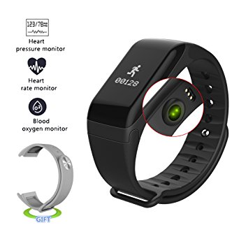 Antimi Fitness Tracker,Smart Watch, IP67 waterproof Sweatproof Smart Band with Sleep Heart Rate Blood pressure monitoring blood oxygen monitoring Monitor Pedometer Sport Bracelet for Android and ios