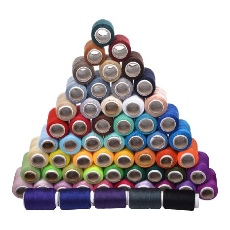 Cosmos ® 60 Spools Assorted Color 200 Yards Each Unit Polyester Sewing Thread