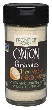 Frontier Natural Products Onion, White Granules, 2.29 Ounce