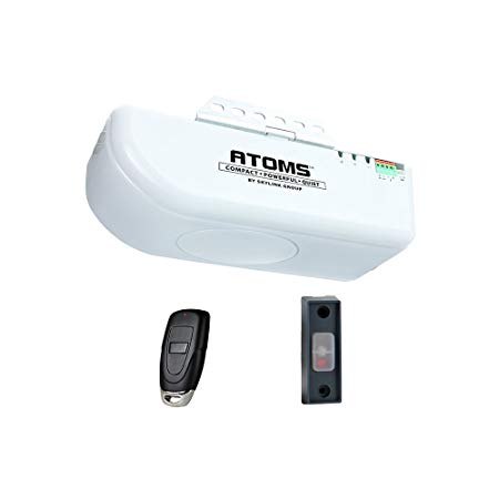 ATOMS AT-0611 By Skiylink 1/2 HPF Garage Door Opener with Built-in LED Light, Does not include Rail Drive System or Safety Sensors (Replacement Motor Head Kit for existing T-Rail or Tubular Rail installations)