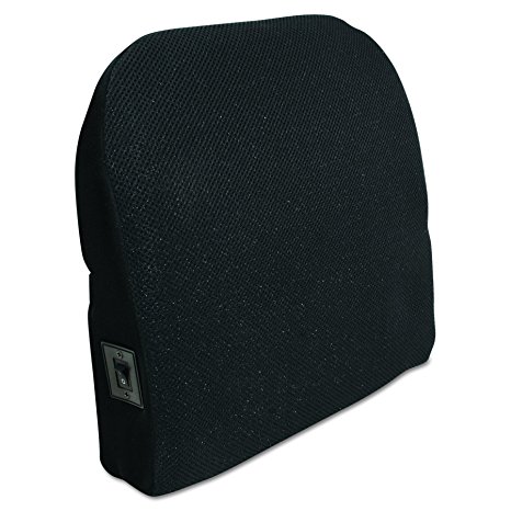 Comfort Products Memory Foam Massage Lumbar Cushion, Black