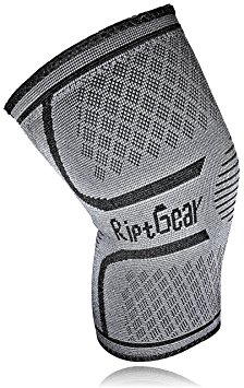 Compression Knee Sleeve by RiptGear - Knee Brace for Arthritis, Patella Stabilizer, Meniscus Tear, Joint Pain Relief & Recovery, Volleyball, Running, Football, Basketball