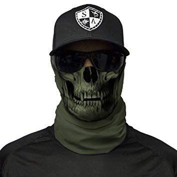 SA CO Official OD GREEN SKULL Face Shield, Perfect for All Outdoor Activities, Protects Face Against the Elements…