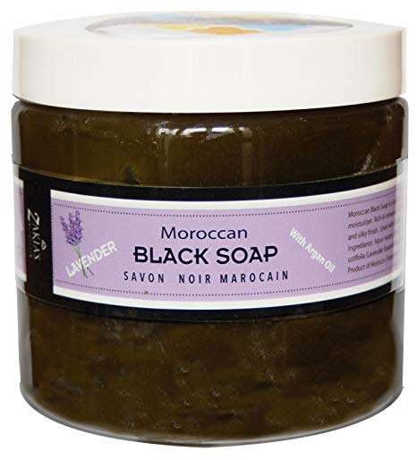 Moroccan Black Soap - Lavender -16 oz value size