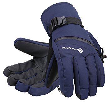 Andorra Men's C-100 Cross Country Textured Touchscreen Glove w/Zippered Pocket