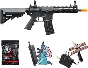 Lancer Tactical Gen 2 Hellion MLOK 7" Piactinny Polymer Airsoft M4 AEG Full/Semi-Auto Airsoft Gun (Battery and Charger Included)