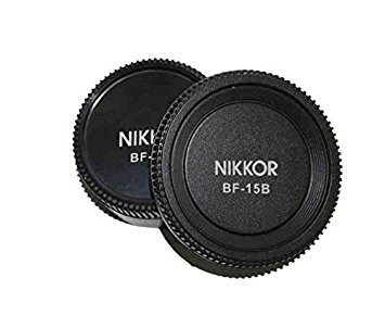 Pixel BF-1A Lens Rear Plus Camera Body Cap Combo for Nikon D90 D7000 D5000 D3100 D3000 D700 D200 D3 D2 D80 Nikkor Lenses as LF-1