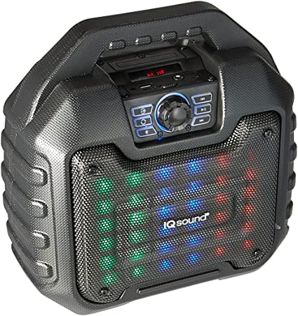 SuperSonic Portable Bluetooth Audio System with LED Display 5.25-Inch, Black (IQ-2525BT)