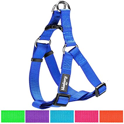Blueberry Pet Classic Solid Color Adjustable Dog Harness, 7 Colors, Matching Collar & Leash Available Separately