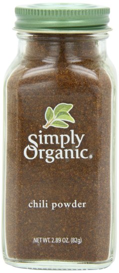 Simply Organic Chili Powder Certified Organic 289-Ounce Container