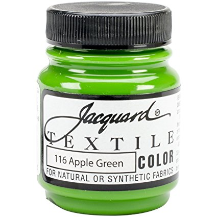 Jacquard Products Textile Color Fabric Paint 2.25-Ounce, Apple Green