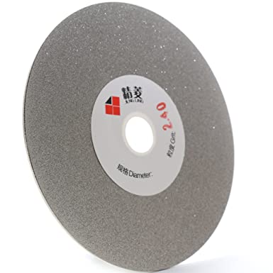 JOINER Diamond Coated Flat Lap Disk Grinding Polishing Wheel 4" inch 100mm Arbor 5/8" Grit 240 Medium