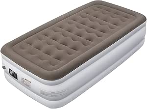 Etekcity Matelas Gonflable Sert de lit d'appoint d’Une Place Taille Unique 191 x 99 x 46 cm avec Pompe à air électrique intégrée Max. 250 kg avec Sac de Rangement et rustines de réparation