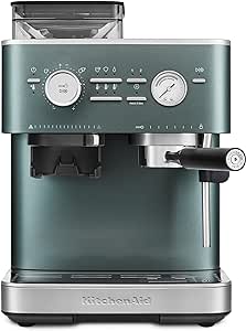 KitchenAid, KES6551 Semi Automatic Espresso Machine w/Burr Grinder, 2.5L, Juniper