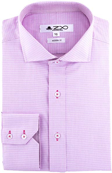 Z8 Lewis Long Sleeve Pure Cotton Dress Shirt for Men - Modern Fit with Spread Collar