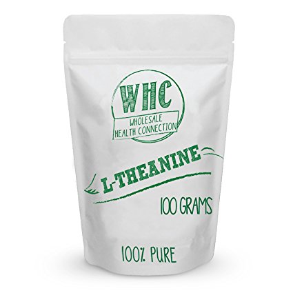 L-Theanine Powder 100g (1000 Servings) | Nootropic | Cognitive Enhancer | Reduce Stress | Mood Support | Promote Relaxation and Focus | Sleep Aid | Healthy Blood Flow