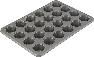 KitchenAid 24-Cup Nonstick Aluminized Steel Muffin Pan, Contour Silver