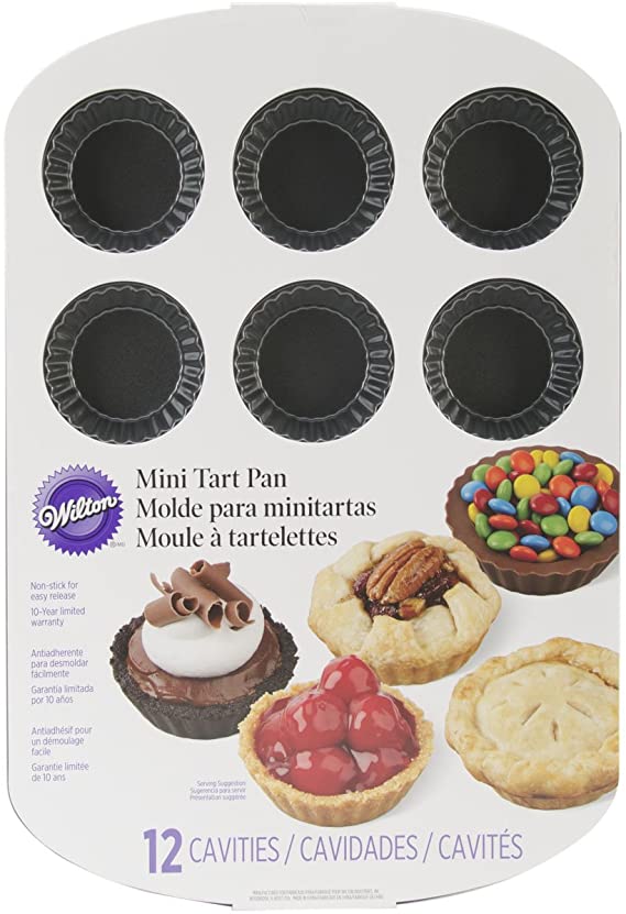 Wilton 2105-0089 12-Cavity Nonstick Tart Pan, Mini