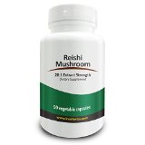 Real Herbs Reishi Mushroom - Immune System Support Liver Tonic and Alleviates Common Allergies - 201 Extract Equal to 14000 Mg of Pure Reishi Mushroom - 700mg X 50 Capsules