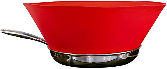Frywall 10 - Ultimate Splatter Protection without Compromises (Red) by Gowanus Kitchen Lab