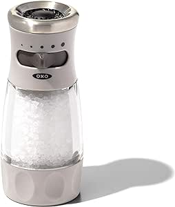 OXO New Good Grips Contoured Mess-Free Salt Grinder, Gray