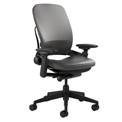 Steelcase Leap Chair, Black Leather