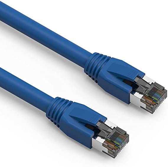 Nippon Labs 50Ft Cat.8 S/FTP Ethernet Network Cable 2GHz 40G Blue