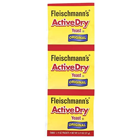 Fleischmann's Active Dry Yeast, The original active dry yeast, 0.75 oz (Pack of 4)