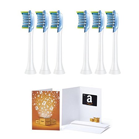 Philips Sonicare Adaptive Clean Toothbrush heads (6-count) with $10 Amazon.com Gift Card