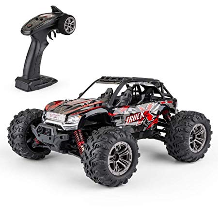 1: 16 Scale RC Cars for Kids & Adults, 36km/H High Speed 4WD Remote Control Truck, 2.4Ghz Radio Controller, Radio Controlled Electronic Cars, Waterproof Off-Road RC Trucks