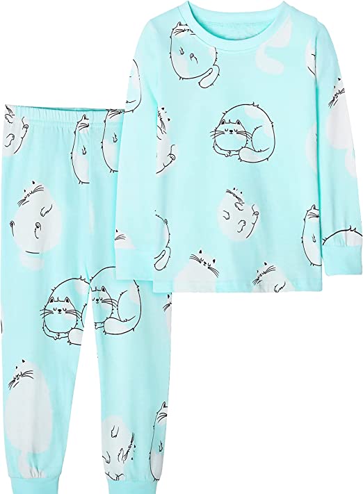 Doctor Unicorn Girls Pyjamas Set Toddler Sleepwear Long Sleeve PJs 2-Piece Nightwear