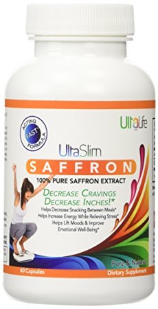 #1 BEST PURE SAFFRON Extract   Best Natural Appetite Suppressant Really Works--Decreases Cravings No More Snacking   Increases Energy   Lifts Mood   60 Capsules   Satisfaction Guaranteed or Money Back