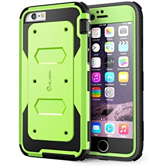 iPhone 6S Case, [Heavy Duty] i-Blason Apple iPhone 6 Case 4.7 Inch Armorbox [Dual Layer] Hybrid Full-body Protective Case with Front Cover and Built-in Screen Protector / Impact Resistant Bumpers (Green)