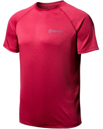 Tesla Men's Lightweight HyperDri Cool T Shirt Running Short Sleeve Top MTS03