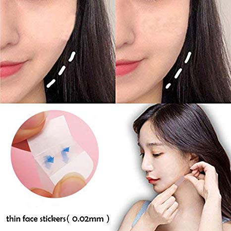 Tchrules Face Lifting Patch Invisible Artifact Sticker Lift Chin Thin Face Sticker Adhesive Tape Make-up Face Lift Tools 40PCS/Box