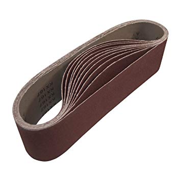 ALEKO 10BELT80G4X36 Aluminum Oxide Sandpaper Sanding Belts 4 x 36 inches 80 Grit Lot of 10