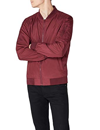 Urban Classics Light Bomber Jacket for Men TB1258, single-color Jacket for spring and summer-time