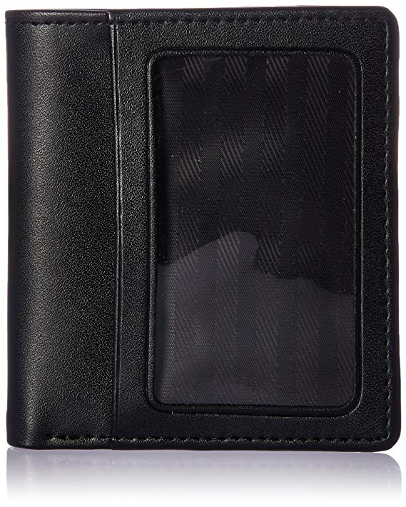 Royce Leather Men's Double Id Bifold Wallet in Leather, Black