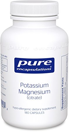 Pure Encapsulations - Potassium Magnesium (Citrate) - Hypoallergenic Supplement to Support Heart, Muscular, and Nerve Health* - 180 Capsules