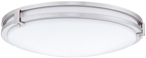 Lithonia Lighting FMSATL 16 20840 BN M4 Antique Brushed Nickel LED Saturn Flushmount