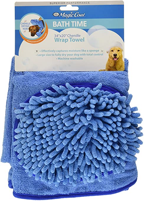 Four Paws Magic Coat Bath Chenille Dog Towel