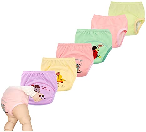 smart sisi New Anti Leakage Training Pants for Babies, Toddler 6 Layers Potty Training Pants 6 Pack