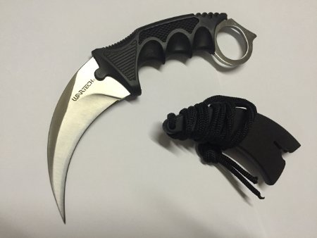 Black Soul Hawkbill Neck Knife (Chrome)