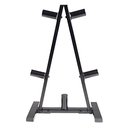 CAP Barbell RK-2BB A Frame Olympic Plate Rack, Black