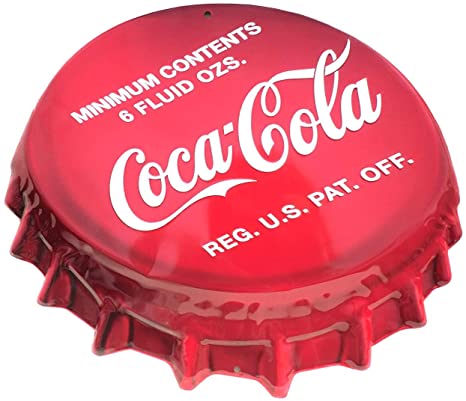 MMNGT Coke Bottle Cap Tin Sign TIN Sign 7.8X11.8 INCH