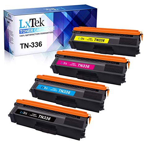 LxTek Compatible Toner Cartridge Replacement for Brother TN336 TN-336 TN310 TN331 to use with MFC-L8600CDW MFC-L8850CDW HL-L8350CDW HL-L8250CDN HL-L8350CDWT (Black Cyan Magenta Yellow, 4-Pack)