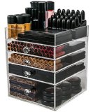 Acrylic Makeup Organizer Cube  4 Drawers Storage Box For Vanity Tables  By N2 Makeup Co